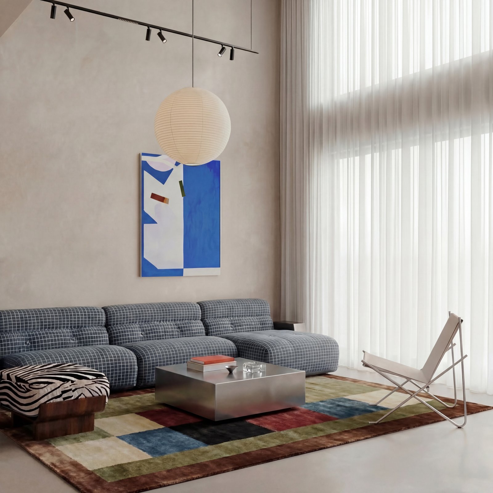 Roman Clay living room finish